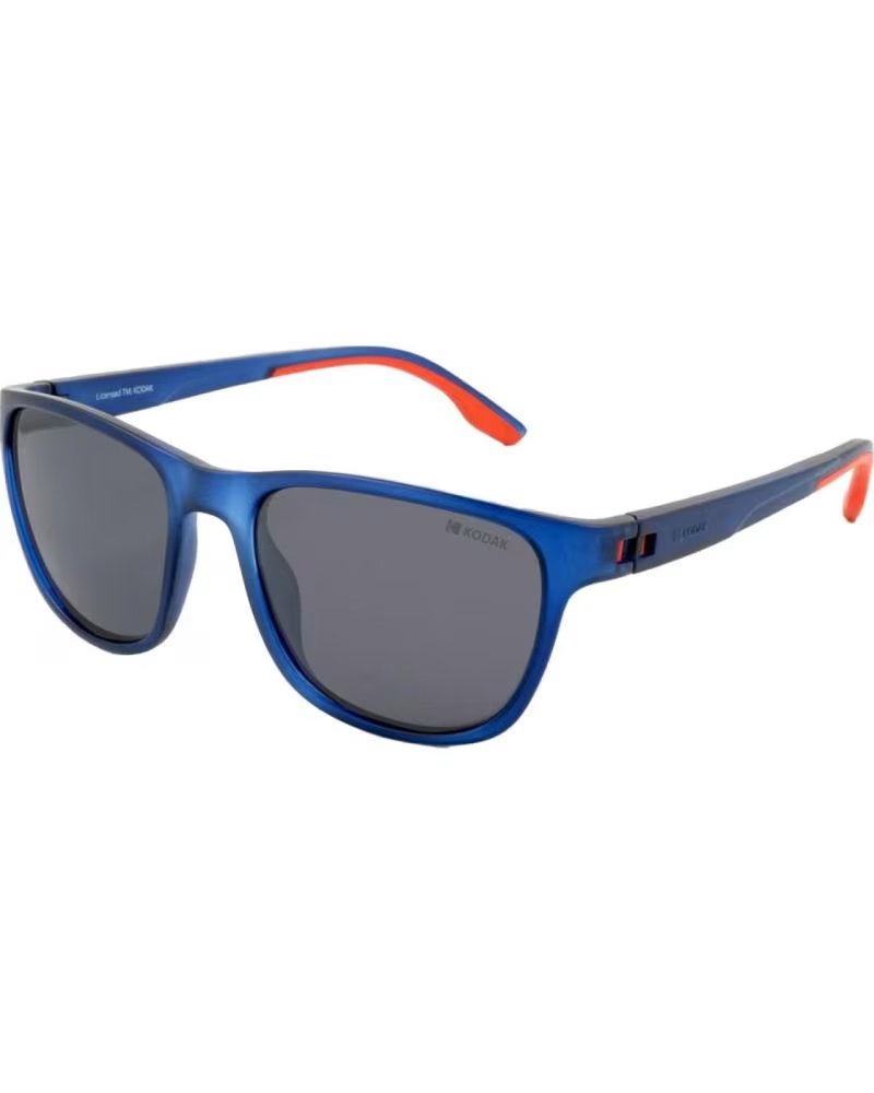 KODAK CF90113 QUADRATISCHE POLARISIERTE SONNENBRILLE FÜR HERREN, MATTBLAUES FINISH AZUL MATE CRISTAL