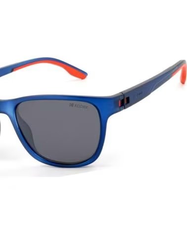 KODAK CF90113 QUADRATISCHE POLARISIERTE SONNENBRILLE FÜR HERREN, MATTBLAUES FINISH AZUL MATE CRISTAL