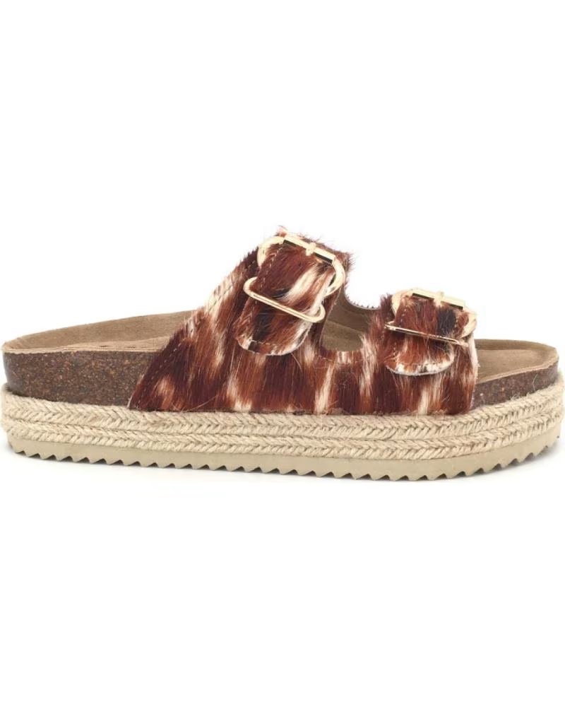 REFRESH SANDALIAS 175013 EN MARRON PARA MUJER COW