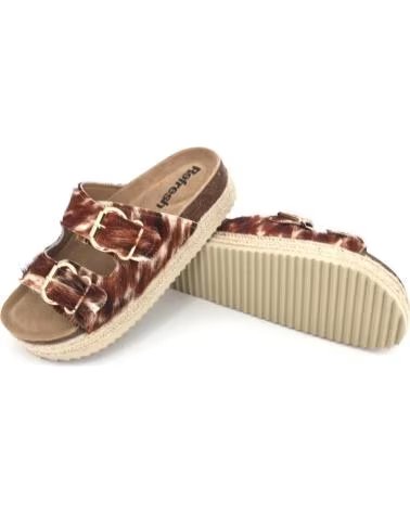 REFRESH SANDALIAS 175013 EN MARRON PARA MUJER COW