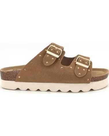 REFRESH SANDALIAS PLANAS MUJER 175009 CAMEL BEIGE