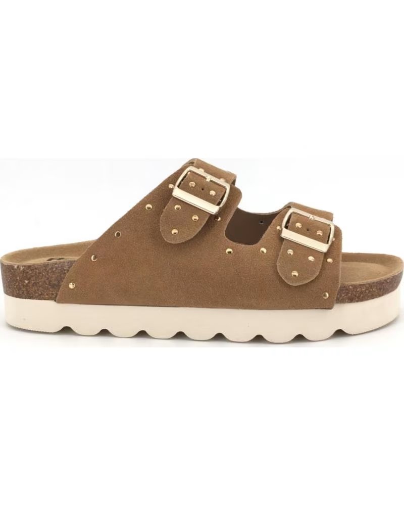REFRESH SANDALIAS PLANAS MUJER 175009 CAMEL BEIGE