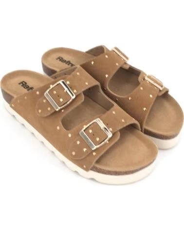 REFRESH SANDALIAS PLANAS MUJER 175009 CAMEL BEIGE