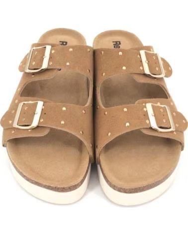 REFRESH SANDALIAS PLANAS MUJER 175009 CAMEL BEIGE