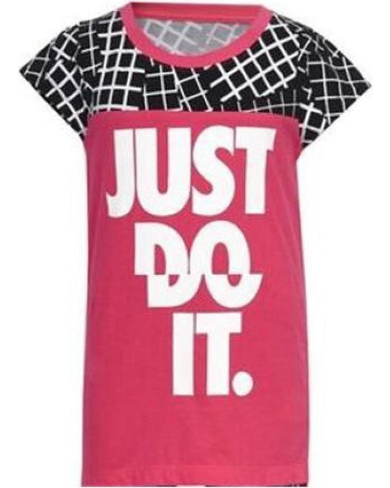 NIKE CAMISETA JUST DO IT ROSA ESTAMPADA 848-A72