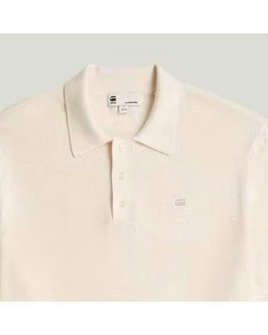 G-STAR POLO D29533 E588, BLANC EGGNOG, RÉF: 1183165