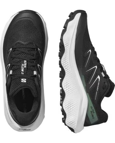 SALOMON ZAPATILLAS DE TREKKING L47883700 EN NEGRO PARA MUJER BLACK-WHITE-AGAVE GREEN
