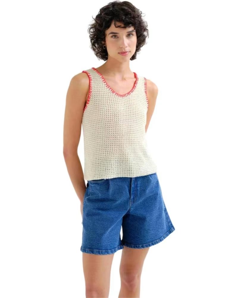 COMPAIA FANTASTICA TOP FEMININO COMPANIA BRANCO REF 1183431 BLANCO