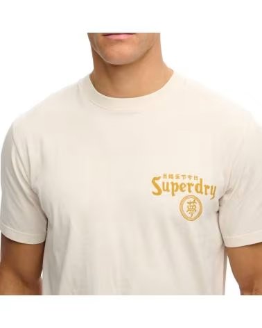 SUPERDRY Camiseta De Manga Corta Tokyo Narrative Loose Tee en gris para hombre RAINY DAY