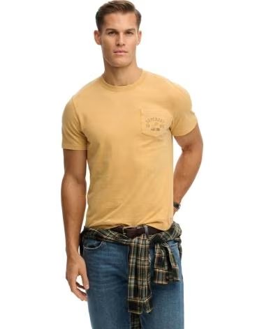 SUPERDRY KURZARM T-SHIRT HERREN BRAUN REF 1183444 MARRON