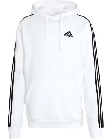 ADIDAS FELPA CON CAPPUCCIO GU2522 DA UOMO - BIANCO BLANCO