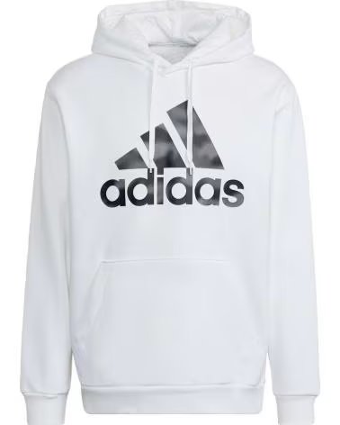 ADIDAS FELPA CON CAPPUCCIO HL6932 DA UOMO IN BIANCO BLANCO