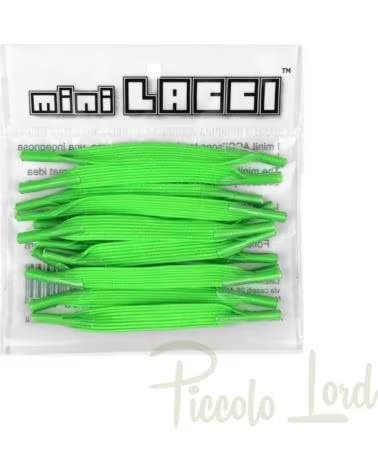 MINI LACCI LACETS POUR CHAUSSURES ML-08 UNISEXE VERT VERDE