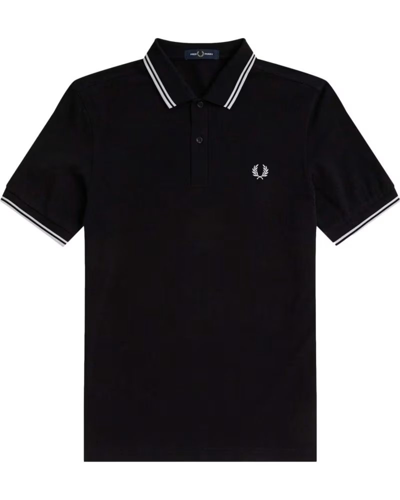 FRED PERRY POLO M3600-350 MANGA CORTA HOMBRE NEGRO