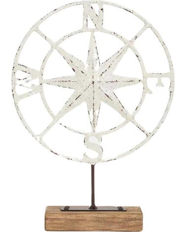 BATELA ADORNO DE HOGAR D7709, ROSA DE LOS VIENTOS, BLANCO