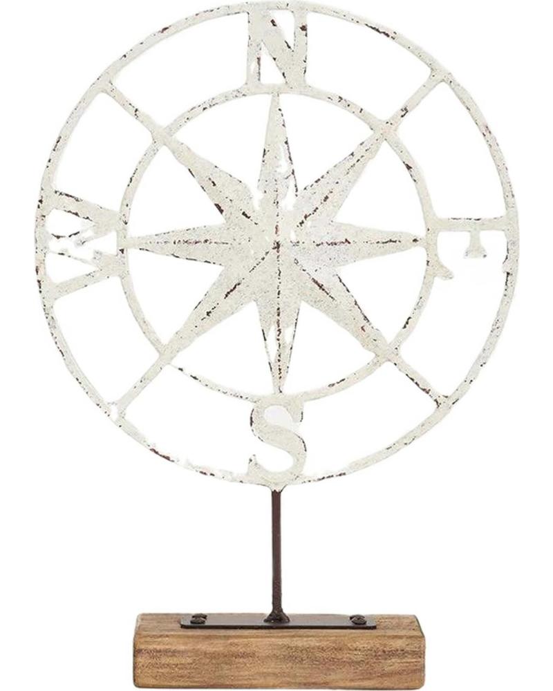 BATELA ADORNO DE HOGAR D7709, ROSA DE LOS VIENTOS, BLANCO