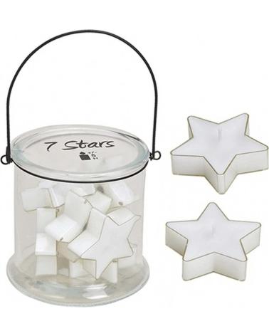 FOIMPEX ADORNO DECORATIVO PARA EL HOGAR 37612, DISEÑO ESTRELLAS BLANCAS BLANCO