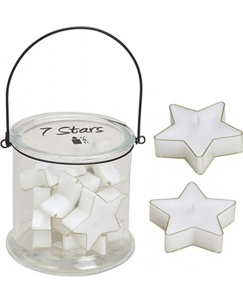 FOIMPEX ADORNO DECORATIVO PARA EL HOGAR 37612, DISEÑO ESTRELLAS BLANCAS BLANCO