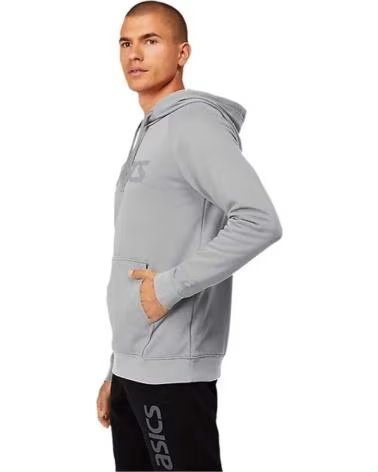 ASICS FELPA CON CAPPUCCIO 2031A984-023 UOMO GRIGIO GRIS