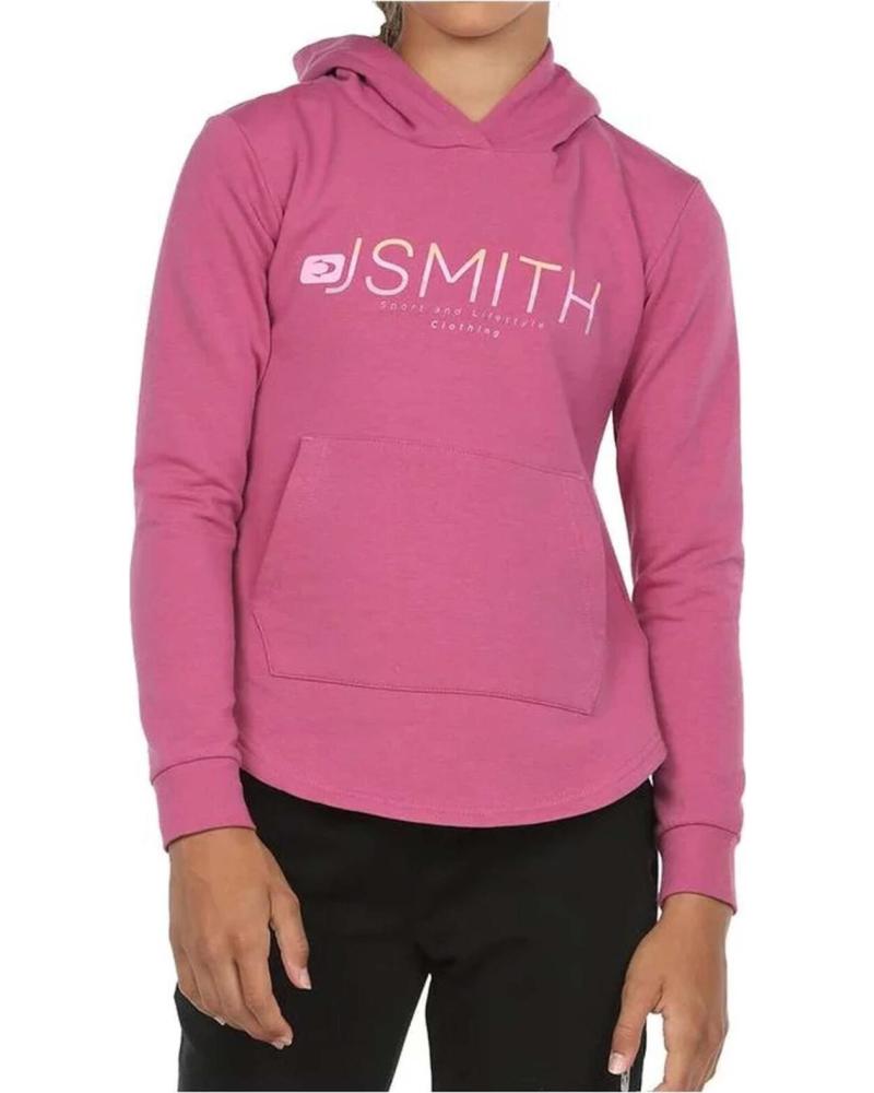 JOHN SMITH SUDADERA CON CAPUCHA BORDA-773 PARA NIÑA ROSA
