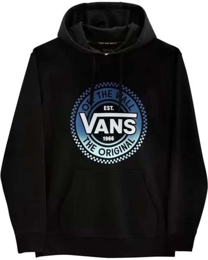VANS OFF THE WALL MOLETOM COM CAPUZ THE VN0A7PY6BLK1 NEGRO