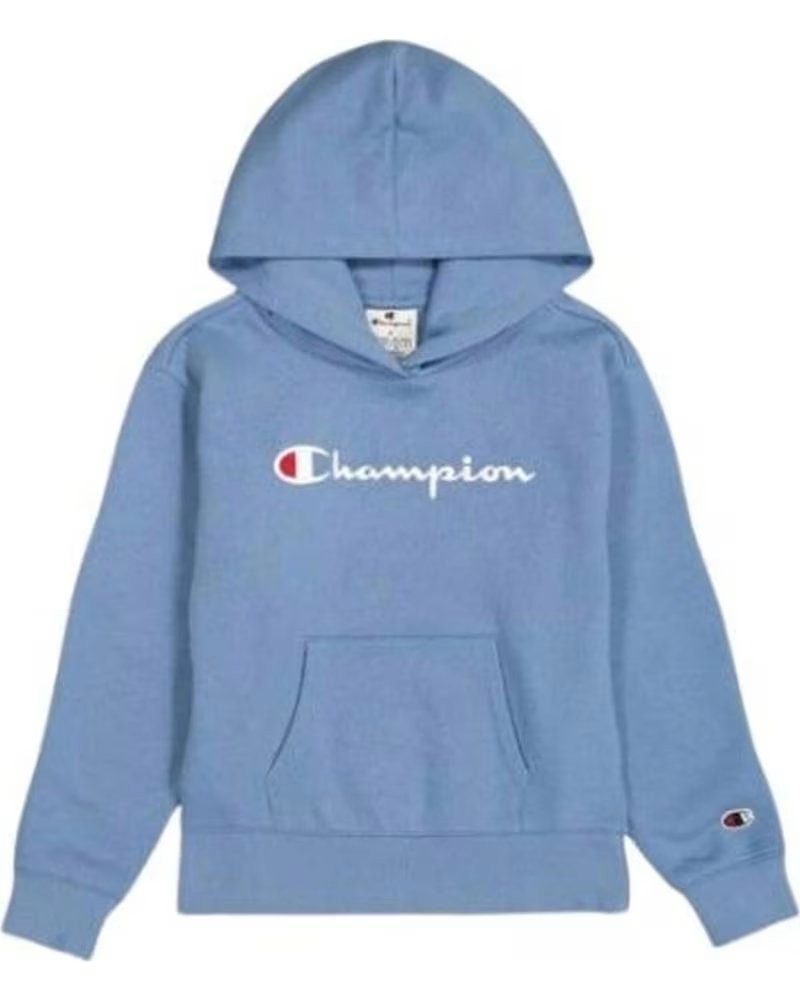 CHAMPION FELPA CON CAPPUCCIO 405029-BS099 PER BAMBINE AZUL