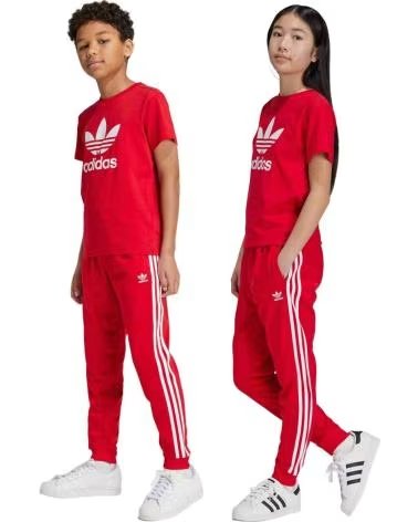 ADIDAS PANTALONI LUNGHI IX7631 PER BAMBINI UNISEX ROSSI ROJO
