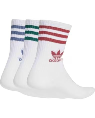 ADIDAS CALCETINES CREW SOCK 3-STRIPES KIDS JI9471 BLANCO