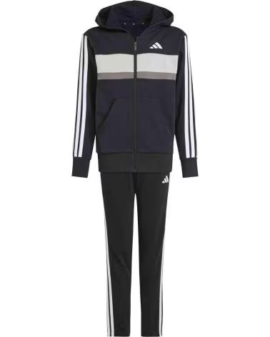 ADIDAS TUTA JC7520 3 STRISCE FLEECE UNISEX MULTICOLOR