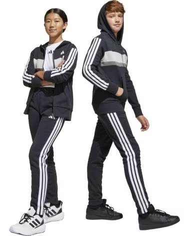 ADIDAS TUTA JC7520 3 STRISCE FLEECE UNISEX MULTICOLOR