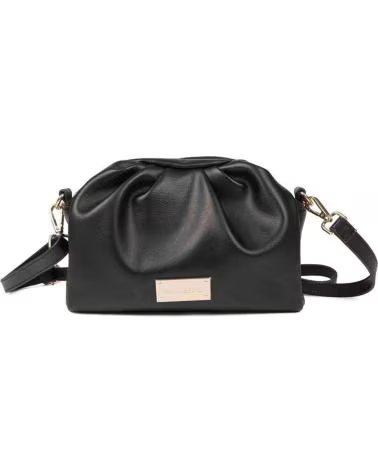 GIOSEPPO - BOLSO BANDOLERA GRAVDAL ASA CORTA DE PELO NEGRO