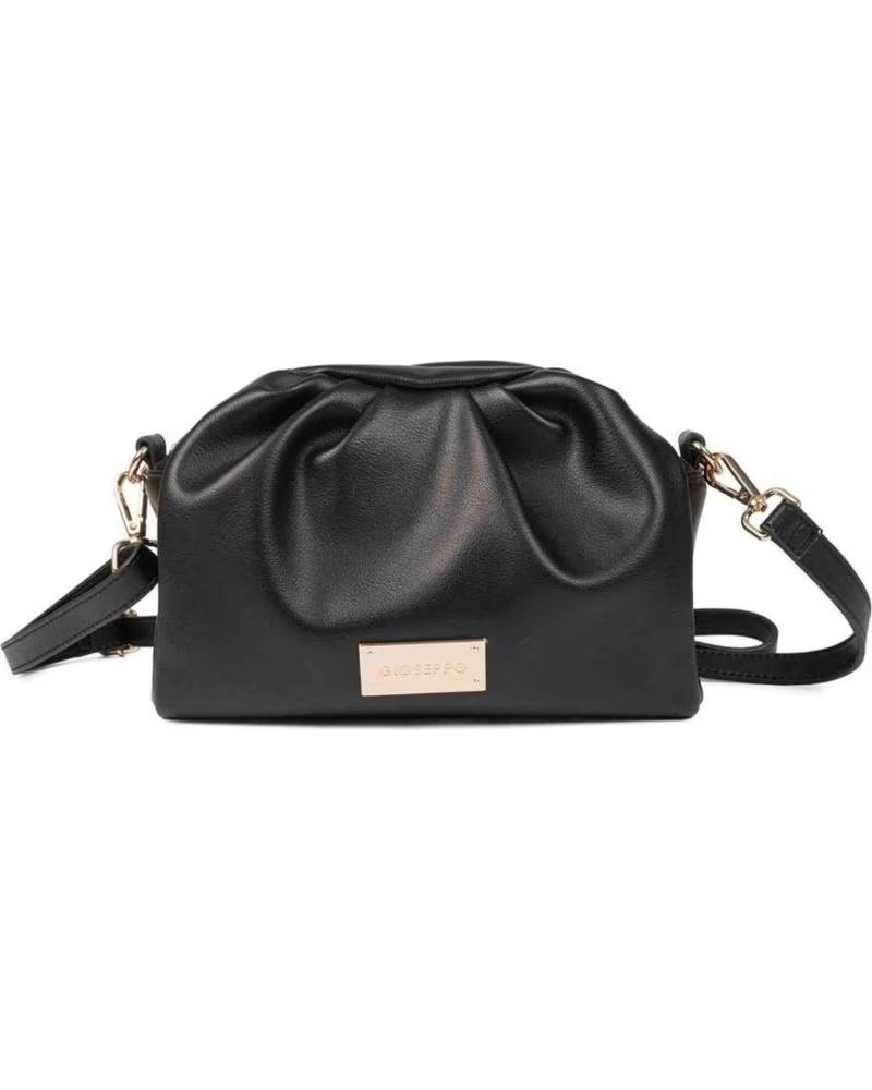 GIOSEPPO - BOLSO BANDOLERA GRAVDAL ASA CORTA DE PELO NEGRO