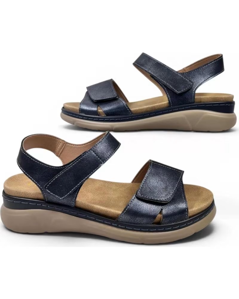 TIMBOS SANDÁLIA ANABELA 132639 AZUL MARINHO