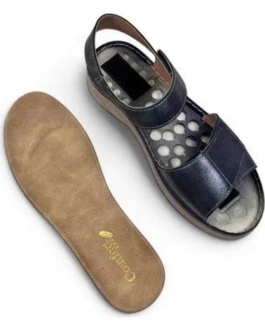 TIMBOS SANDÁLIA ANABELA 132639 AZUL MARINHO