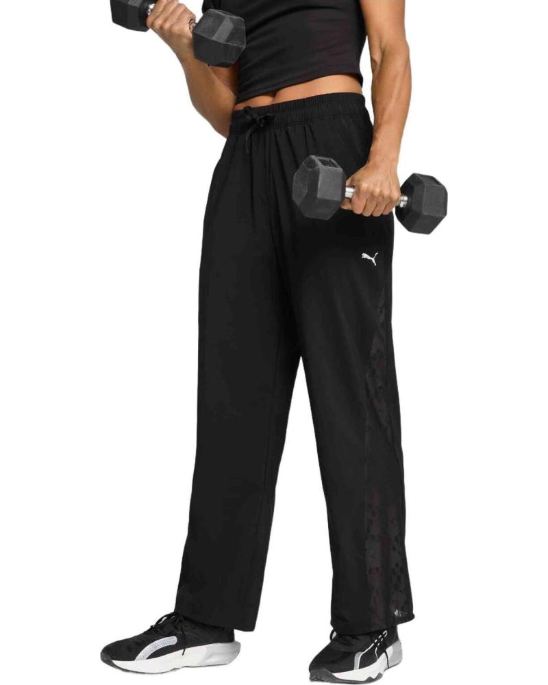 PUMA PANTALON LARGO 526793-01 EN PARA MUJER NEGRO