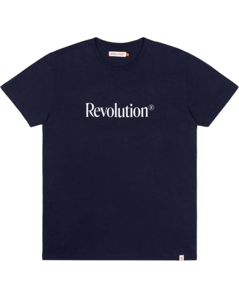 REVOLUTION CAMISETA 1290FRI-BLUE DE MANGA CURTA AZUL PARA HOMEM