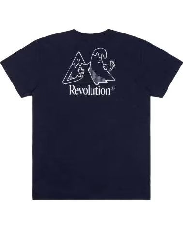 REVOLUTION CAMISETA 1290FRI-BLUE DE MANGA CURTA AZUL PARA HOMEM