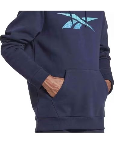 REEBOK FELPA CON CAPPUCCIO UOMO HS0042