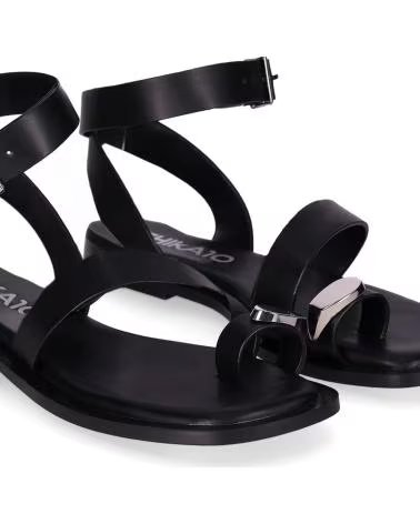 CHIKA10 SANDÁLIAS ENYA 01 PRETO REF 1184217 NEGRO-BLACK