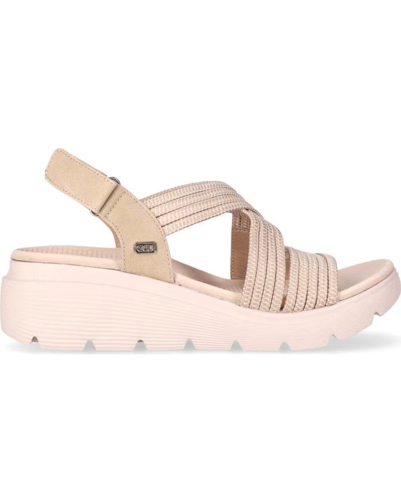 CHIKA10 SANDALE À PLATEFORME NIX 02, BEIGE, RÉF: 1184227 BEIG-BEIGE