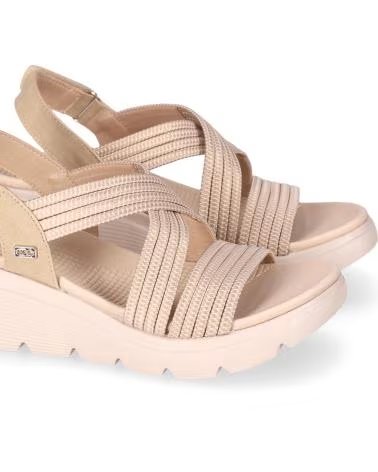 CHIKA10 SANDALE À PLATEFORME NIX 02, BEIGE, RÉF: 1184227 BEIG-BEIGE