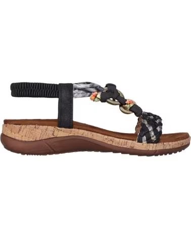 CHIKA10 SANDALI RIGATONE 04 NERI RIF 1184232 NEGRO-BLACK