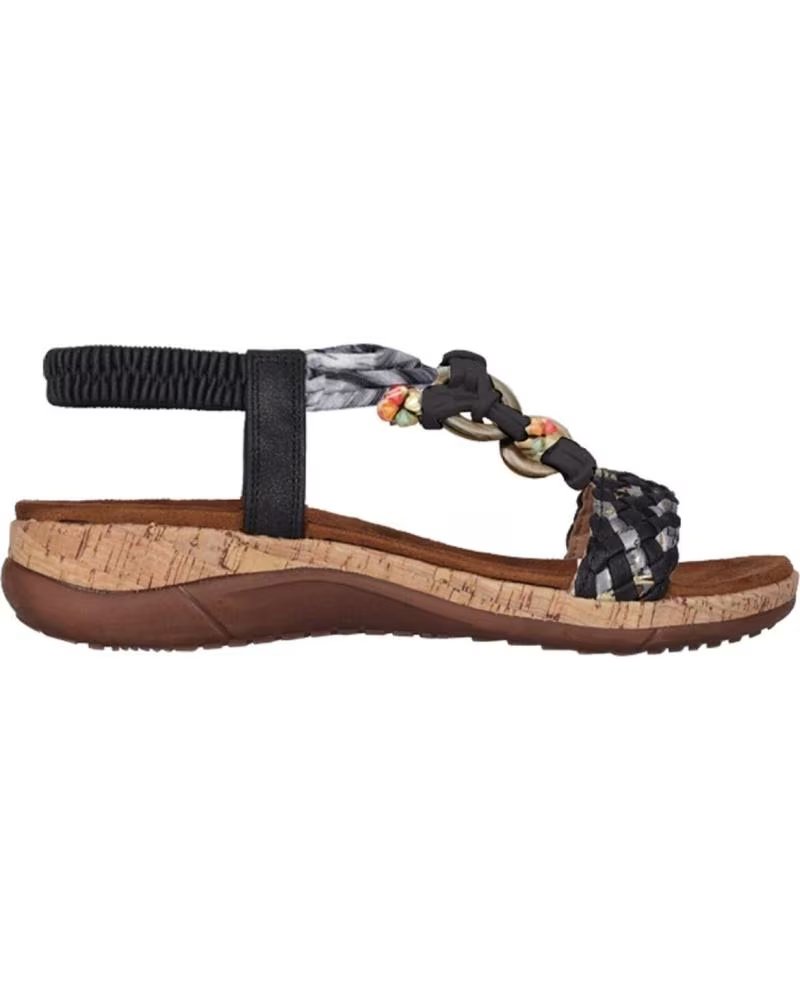 CHIKA10 SANDALI RIGATONE 04 NERI RIF 1184232 NEGRO-BLACK