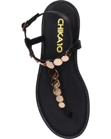 CHIKA10 SANDALI COINS 01 NERI - RIF: 1184430/1184283 NEGRO-BLACK