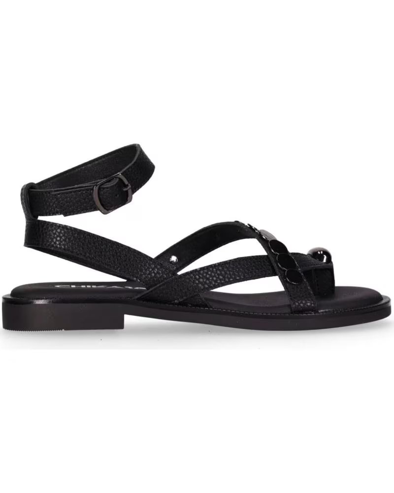CHIKA10 SANDÁLIA COINS 04 PRETA REF: 1184291 NEGRO-BLACK