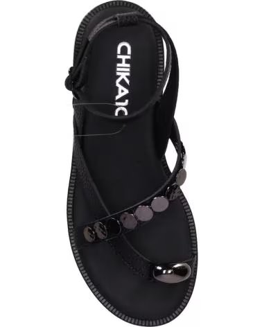 CHIKA10 SANDÁLIA COINS 04 PRETA REF: 1184291 NEGRO-BLACK