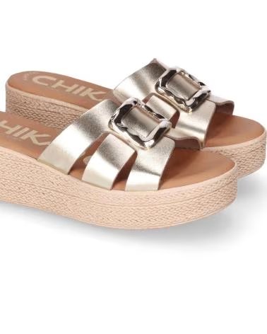 CHIKA10 ATHENEA 25N PLATTFORM-SANDALE PLATIN-LG GOLD REF 1184322 PLATINO-LG