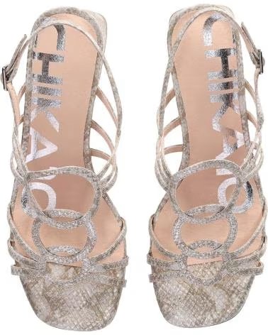 CHIKA10 SANDALE MELANIA 10 PLATINE-LG GOLD RÉF: 1184327 PLATINO-LG