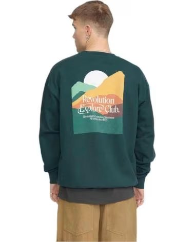 REVOLUTION SWEATSHIRT 1184734 MEN GREEN VERDE