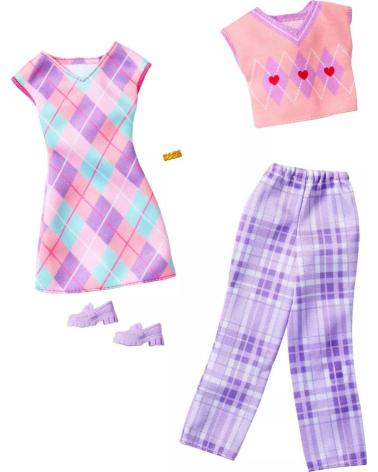 MATTEL GAMES CONJUNTO DE ROPA Y ACCESORIOS MODA 1184750 LILA